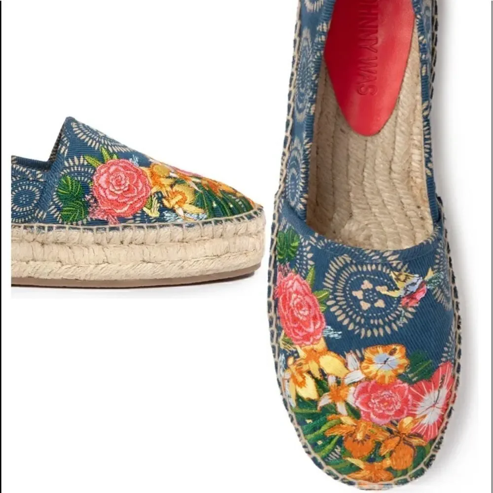 🌸HP🌸Johnny Was Anenome Platform Espadrille!